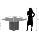 Ver imagem 6 de Conjunto Sala de Jantar Mesa Ana 130cm e 8 Cadeiras com Moldura Taís Cimol