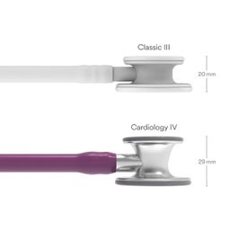Estetoscopio 3m Littmann Cardiology Iv 6156 Ameixa com Inox Escovado - 5
