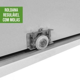 Guarda Roupa Casal Spazio Branco em MDF Lopas - 13