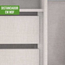Guarda Roupa Casal Spazio Branco em MDF Lopas - 5
