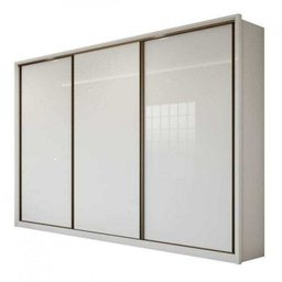 Guarda Roupa Casal Spazio Branco em MDF Lopas - 2