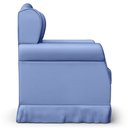 Ver imagem 7 de Poltrona de Amamentação e Descanso Fixa com Puff Lucy P04 Sintético Azul - Mpozenato