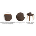 Ver imagem 4 de Cadeira Sala de Jantar Taís Kit 2 Un Savana/suede Joli - Cimol