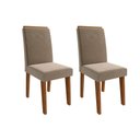 Ver imagem 1 de Cadeira Sala de Jantar Taís Kit 2 Un Savana/suede Joli - Cimol