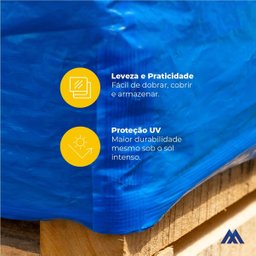 Lona Xp com Ilhós Impermeável Transparente 3x3m 142 Micras - 3