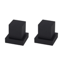 Ver imagem 1 de Kit 2 Acabamentos Registro Quadrado Black Matte Padrão Deca - Levo