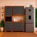 Ver imagem 4 de Paneleiro Torre Quente Elena 70cm 1 Forno 4 Portas MGM Cinamomo Titanium