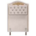 Ver imagem 3 de Cabeceira Cama Box Solteiro 90cm Imperial J02 Suede Bege - Mpozenato