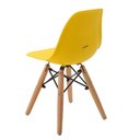Ver imagem 5 de Kit 6 Cadeiras Eiffel Dkr Infantil Rivatti 31 Cm (largura) Assento em Pp Amarelo e Base em Madeira