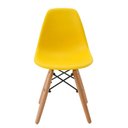 Ver imagem 3 de Kit 6 Cadeiras Eiffel Dkr Infantil Rivatti 31 Cm (largura) Assento em Pp Amarelo e Base em Madeira