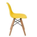 Ver imagem 4 de Kit 6 Cadeiras Eiffel Dkr Infantil Rivatti 31 Cm (largura) Assento em Pp Amarelo e Base em Madeira