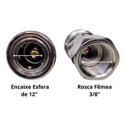 Kit Engate Rápido Esfera Alta Vazão 3/8 Com 3 Peças - 2