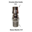Ver imagem 4 de Kit Engate Rápido Esfera Alta Vazão 3/8 com 3 Peças