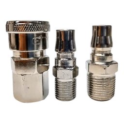 Kit Engate Rápido Esfera Alta Vazão 3/8 Com 3 Peças - 1