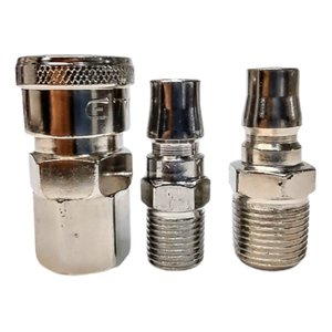 Kit Engate Rápido Esfera Alta Vazão 3/8 Com 3 Peças