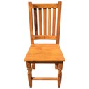 Ver imagem 3 de Cadeira Artesanal Ripada Em Madeira de Demolição Com Encosto Libertas Rosas Artesanato Cadeira Com E