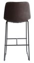 Ver imagem 3 de Banqueta Oxford Couro Ecologico Preto Vintage com Base Aco 106 Cm - 61204