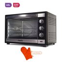 Ver imagem 1 de Forno Eletrico Moob 60L 2200W Preto Espeto Giratorio 220V (com Luva Termica)
