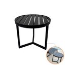 Ver imagem 1 de Mesa Lateral Apoio Verona Ripada Alumínio Resistente Antiferrugem
