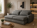 Ver imagem 1 de Sofa Curve 2.10 Nobly Linho Cinza