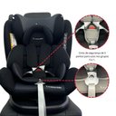 Ver imagem 5 de Cadeirinha para Carro Murphy Lux 360º Preta - Premium Baby