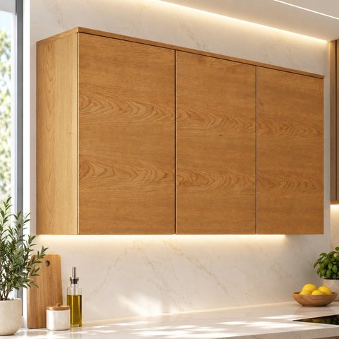 Armário Aéreo 3 Portas 120 cm Cinamomo Vivace