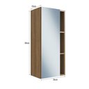 Ver imagem 3 de Armário de Banheiro Aéreo 1 Porta com Espelho 36cm Multimóveis Crpro-ARM008 Mel