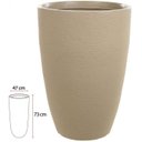 Ver imagem 1 de Vaso Conico Veneza Areia 73cm