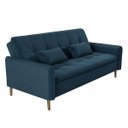 Ver imagem 6 de Sofá Cama 4 Lugares Veludo Donna 
