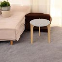 Ver imagem 1 de Mesa Lateral Tchequia Off White Perolizado/freijo