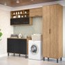 Armarios Lavanderia 4 Modulos Mdf 270 Cm Tosc Freijo Nero Mxm Freijo Nero - 2