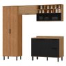 Armarios Lavanderia 4 Modulos Mdf 270 Cm Tosc Freijo Nero Mxm Freijo Nero - 1