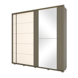 Guarda-Roupa 2 Portas Correr Henn Havaí D306-108 6 Gavetas Duna/OFF White SE - 1 Guarda-Roupa 2 Portas Correr Henn Havaí D306-108 6 Gavetas Duna/OFF White SE - 1