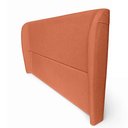 Ver imagem 4 de Cabeceira Cama Casal Queen Size Livia 160cm Orgânica Curva Bouclê Terracota - Vimont Moveis