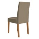 Ver imagem 7 de Conjunto Sala de Jantar Mesa Retangular Liz com Vidro 160cm 6 Cadeiras Josi Marrom/Carvalho/Bege/Off White