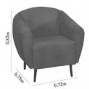 Ver imagem 3 de Poltrona Decorativa Jenifer Matrix