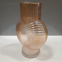 Ver imagem 5 de Vaso Decorativo Enfeite Planta Caracol Vidro 24x17x6cm Âmbar