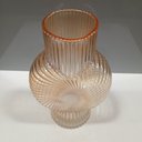 Ver imagem 2 de Vaso Decorativo Enfeite Planta Caracol Vidro 24x17x6cm Âmbar