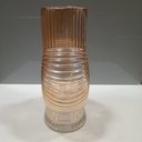 Ver imagem 3 de Vaso Decorativo Enfeite Planta Caracol Vidro 24x17x6cm Âmbar