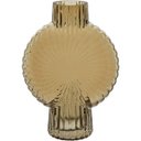 Ver imagem 1 de Vaso Decorativo Enfeite Planta Caracol Vidro 24x17x6cm Âmbar