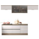 Ver imagem 1 de Cozinha Modulada Etna 5 Peças com Tampo 6 Portas Poliman Móveis