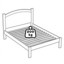 Ver imagem 7 de Cama Casal 1149c 2 Mesa de Cabeceira 1137c Madeira Macica Taeda Castanho Festra