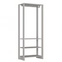 Ver imagem 3 de Closet Modulado 2 Peças com 1 Cabideiro e 9 Nichos Yes Branco/Marrom