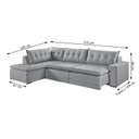 Ver imagem 3 de Sofá Retrátil 6 Lugares Presidente 315cm com Chaise a Esquerda de 91cm