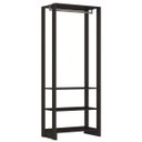 Ver imagem 3 de Guarda-Roupa Modulado Closet 2 Peças com 1 Cabideiro e 9 Nichos Yes Preto