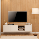 Ver imagem 5 de Rack para TV Suspenso 136cm Moscou com 3 Portas e 1 Nicho Byhouse