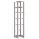 Ver imagem 4 de Closet Modulado 2 Peças com 1 Cabideiro e 9 Nichos Yes Branco/Marrom