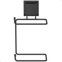 Ver imagem 1 de Porta Papel Higiênico Ventosa Preto Caixa Acoplada F.arm