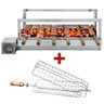 Churrasqueira Giratória Artinox Grill The Grill, 6 Espetos com Cabo de Madeira, 1 Motor Bivolt do - 1