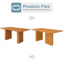 Ver imagem 3 de Mesa de Jantar 4 Lugares Orlando Ripado 210 cm Cinamomo/Mascavo - Panorama Moveis